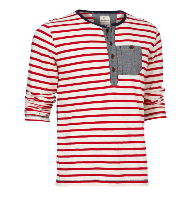 czerwona bluza Cottonfield w paski - kolekcja wiosenno/letnia
