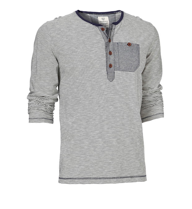 szara bluza Cottonfield w paski zapinana - kolekcja wiosenno/letnia
