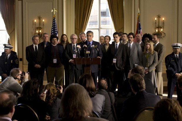 Philip Seymour Hoffman, Max Minghella, George Clooney - Idy marcowe