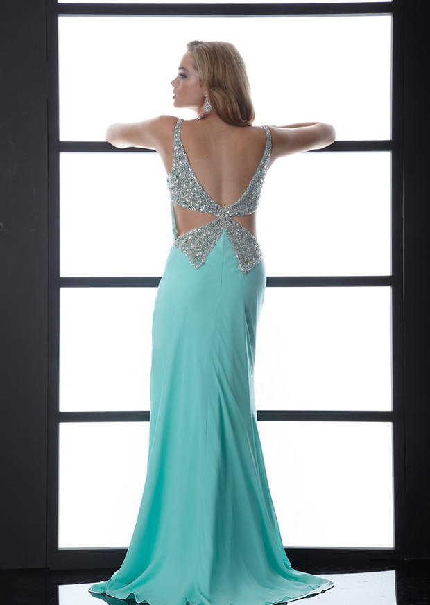 suknia Jasz Couture z dekoltem na plecach