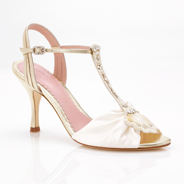 sandały Emmy Shoes z cyrkoniami z paskiem