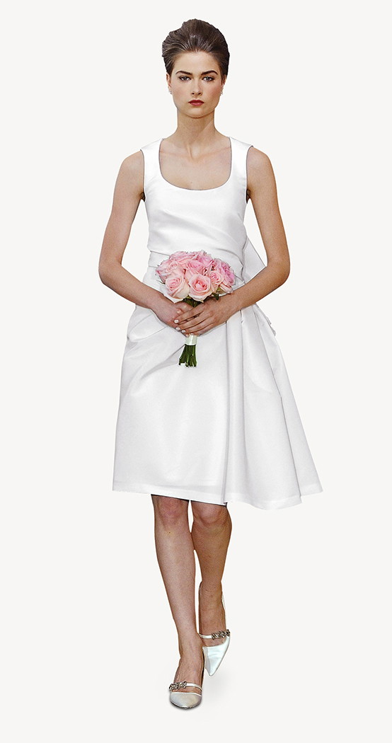 suknia ślubna Carolina Herrera krótka