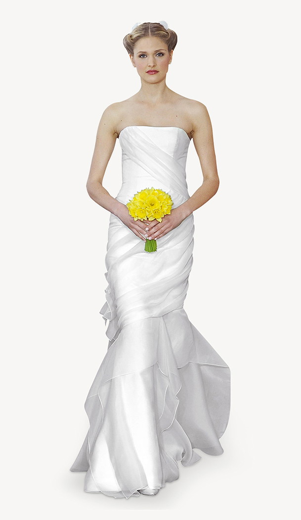 suknia ślubna Carolina Herrera z falbanami