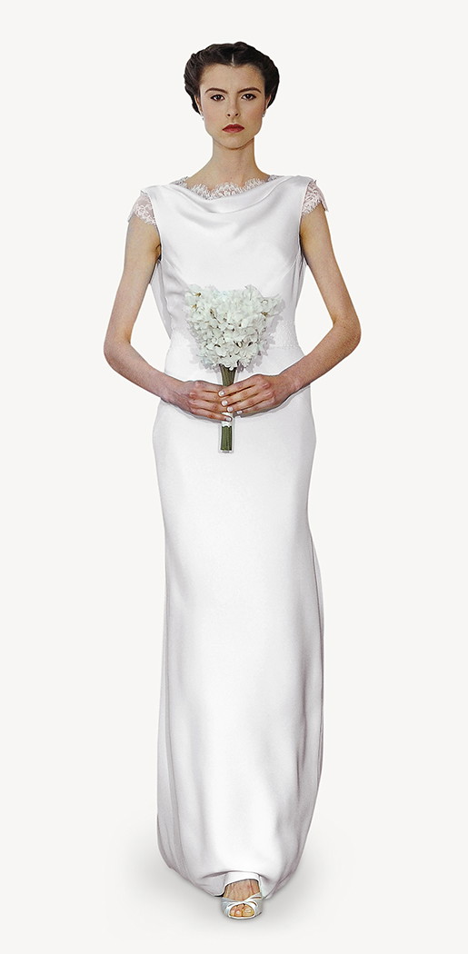 suknia ślubna Carolina Herrera z koronką