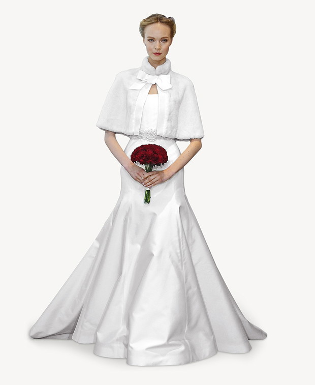 suknia ślubna Carolina Herrera z paskiem
