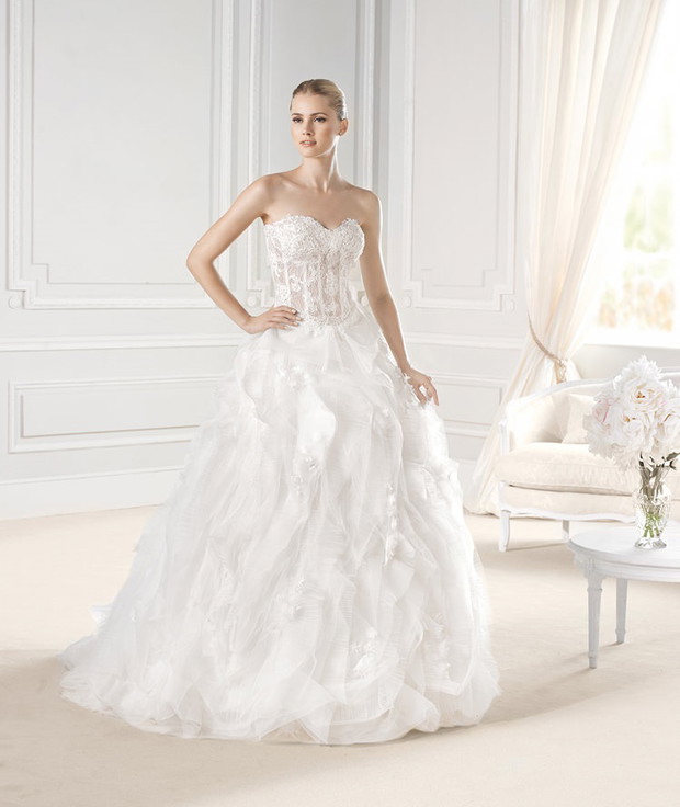 suknia ślubna La Sposa prześwitująca