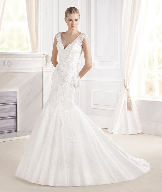 suknia ślubna La Sposa z baskinką