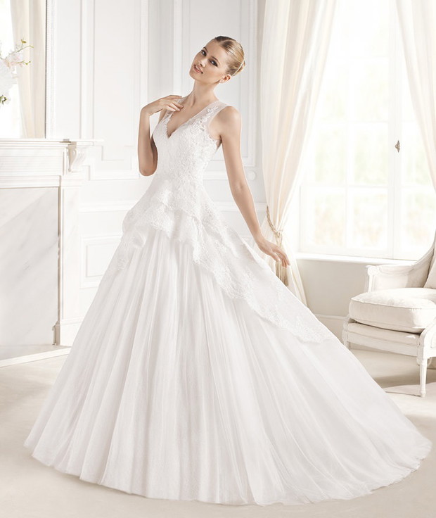suknia ślubna La Sposa z baskinką