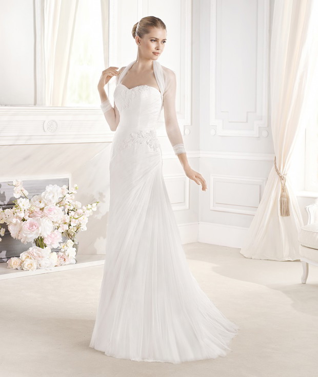 suknia ślubna La Sposa z narzutką