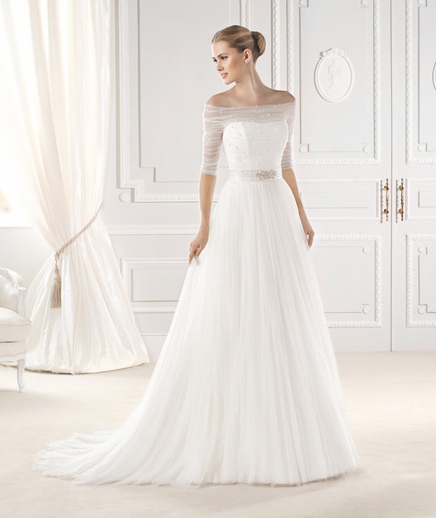 suknia ślubna La Sposa z rękawami
