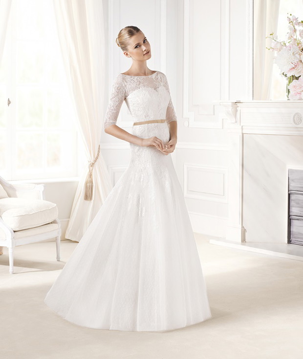 suknia ślubna La Sposa z rękawami