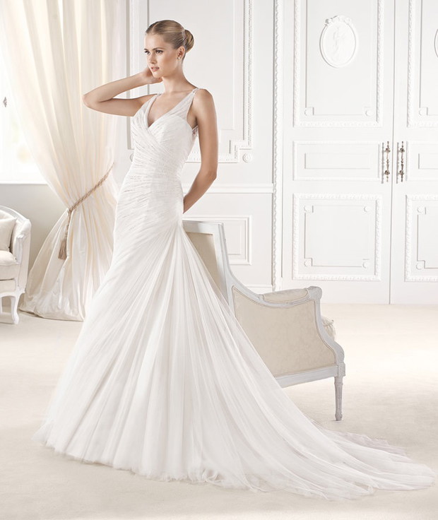 suknia ślubna La Sposa z trenem