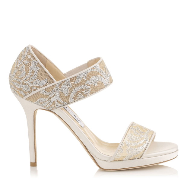 buty ślubne Jimmy Choo z koronką