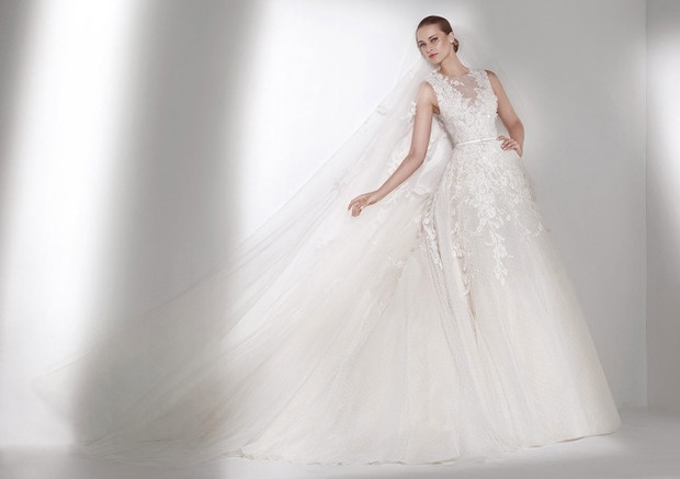 suknia ślubna Elie Saab z haftem