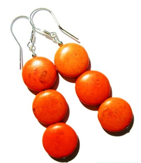 Pomarańczowa biżuteria hand-made