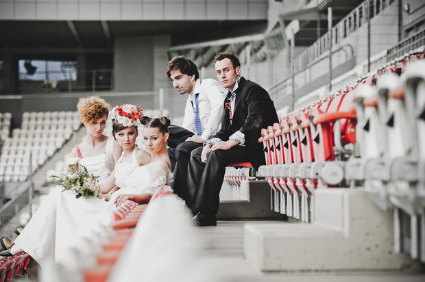 Ślub na stadionie - ślub dla kibiców piłki nożnej (foto!)