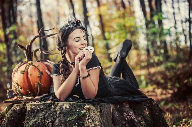 Sesja ślubna w klimacie Halloween