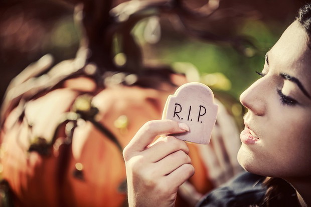 Sesja ślubna w klimacie Halloween