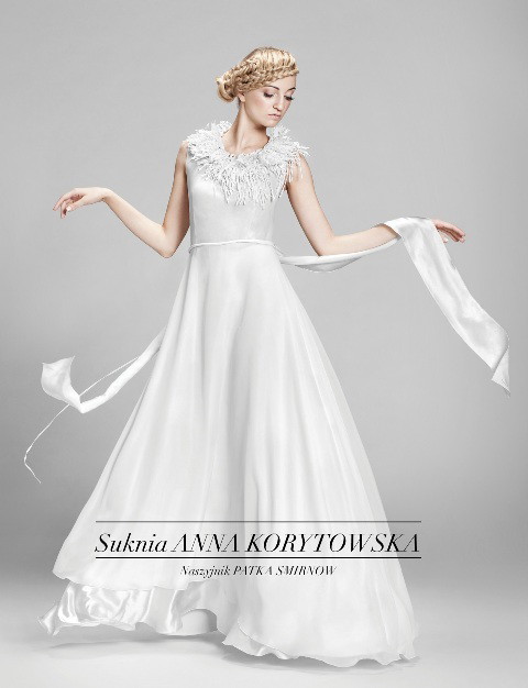 Sukienki ślubne 2014 w zimowej sesji