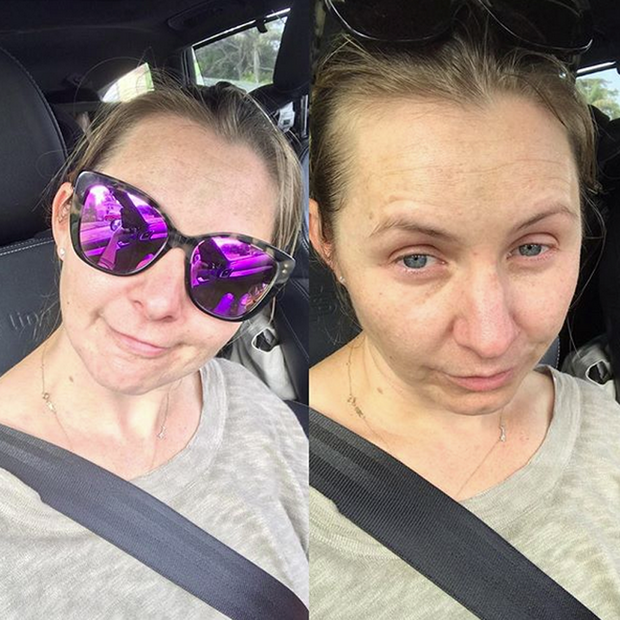 Beverley Mitchell bez makijażu