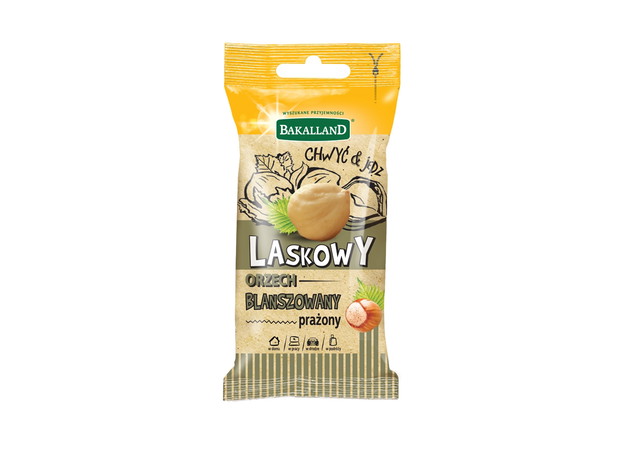 Laskowy orzech prażony blanszowany, Bakalland