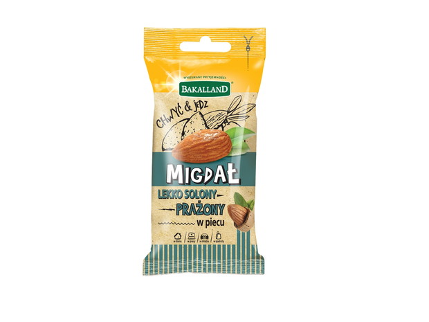 Migdał prażony lekko solony, Bakalland