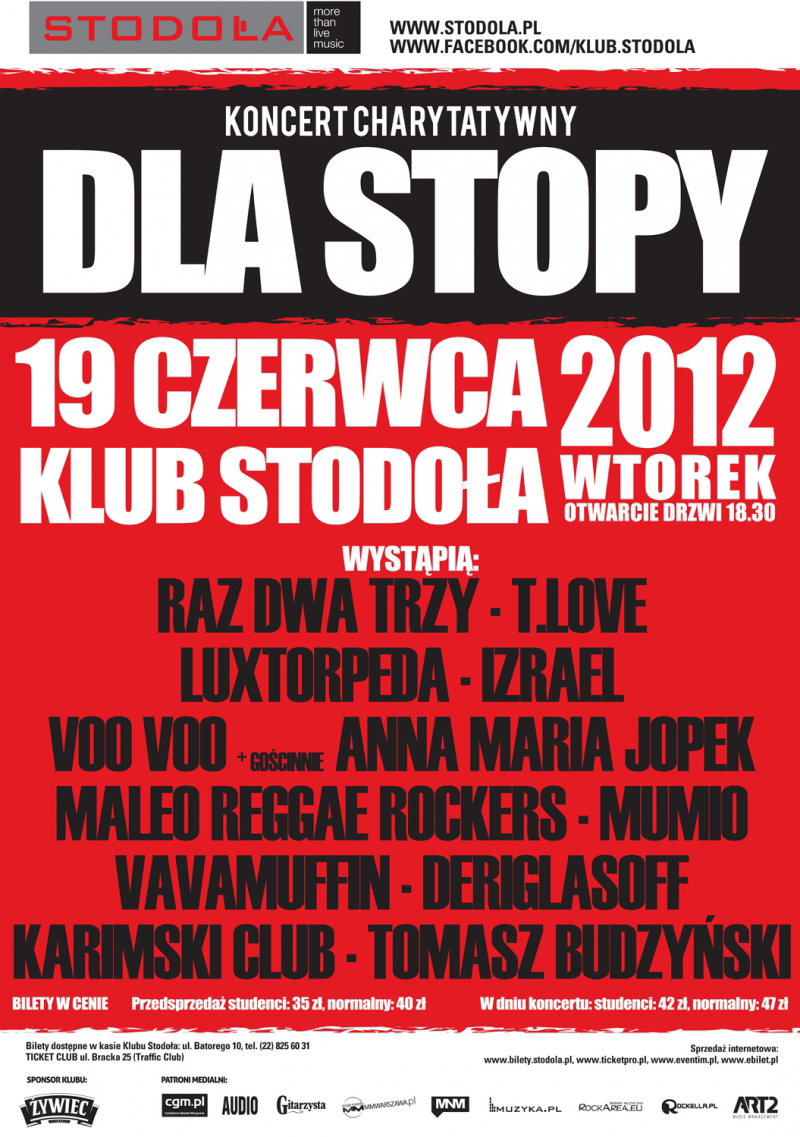 Koncert charytatywny dla Stopy