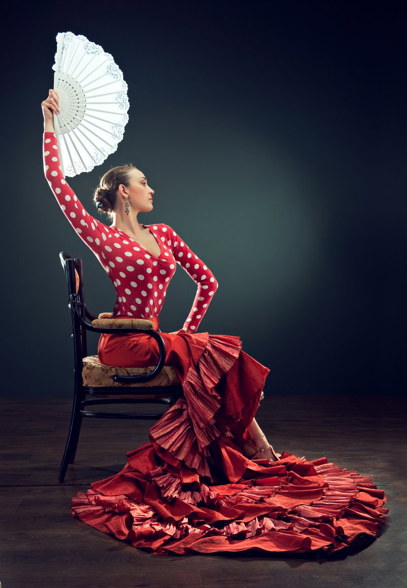 kobieta tańcząca flamenco