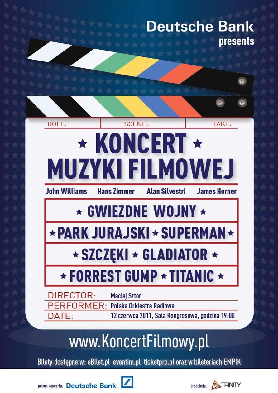Wielki Koncert Muzyki Filmowej - 12 czerwca w Warszawie!