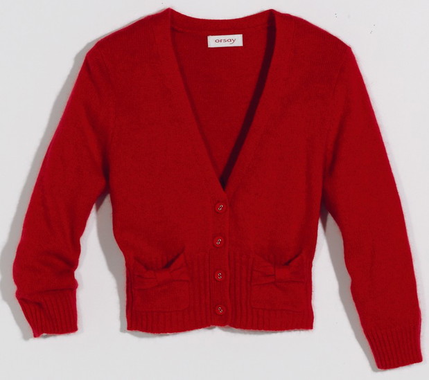 czerwony sweter Orsay - jesień 2011