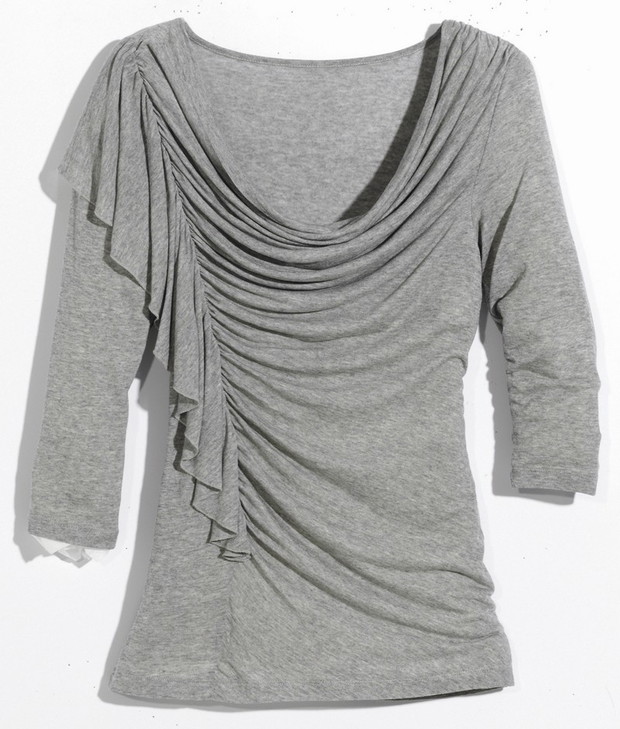 szara bluzka Orsay - trendy na jesień-zimę