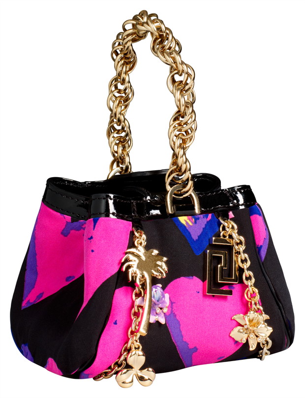 czarny torebka H&M Versace w kwiaty - jesień/zima 2011/2012