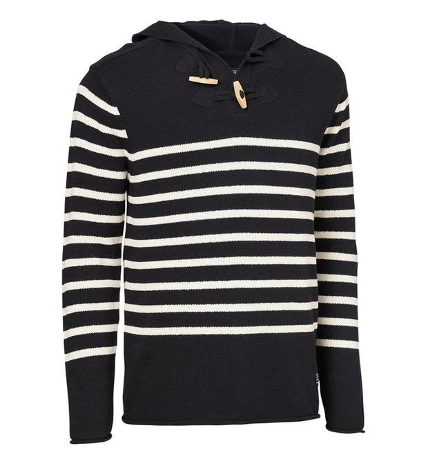 czarny sweter Cottonfield w paski - moda wiosna/lato