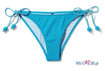 niebieskie bikini Reserved w groszki