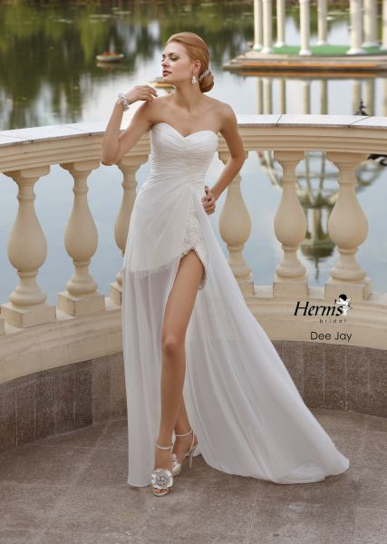 suknia ślubna Herms Bridal asymetryczna