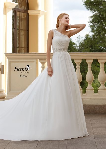 suknia ślubna Herms Bridal na jedno ramię