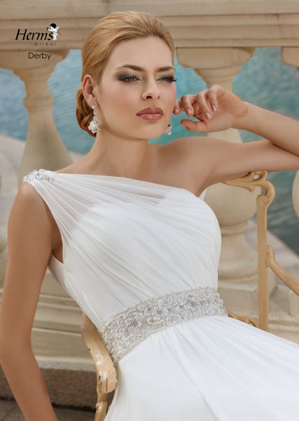 suknia ślubna Herms Bridal na jedno ramię