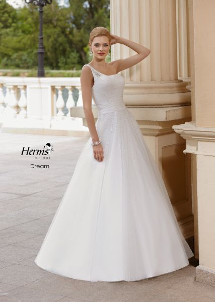 suknia ślubna Herms Bridal na jedno ramię