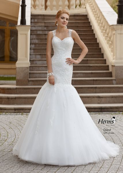 suknia ślubna Herms Bridal na ramiączkach