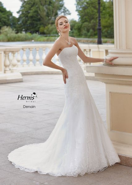 suknia ślubna Herms Bridal z trenem