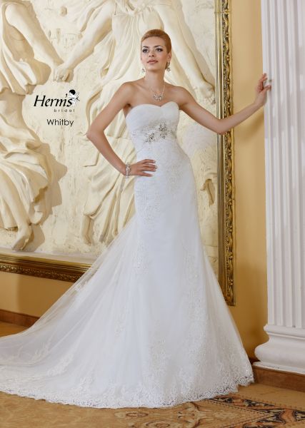 suknia ślubna Herms Bridal z trenem