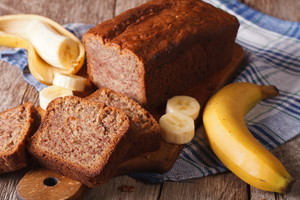 bezglutenowy chlebek bananowy