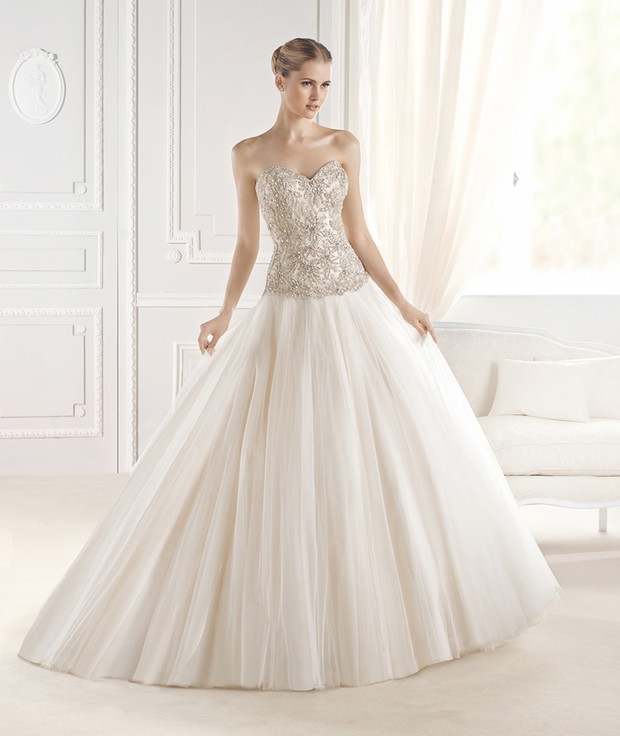 suknia ślubna La Sposa z cyrkoniami