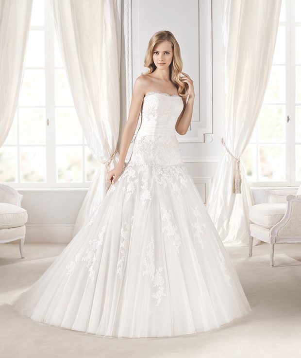 suknia ślubna La Sposa z haftem