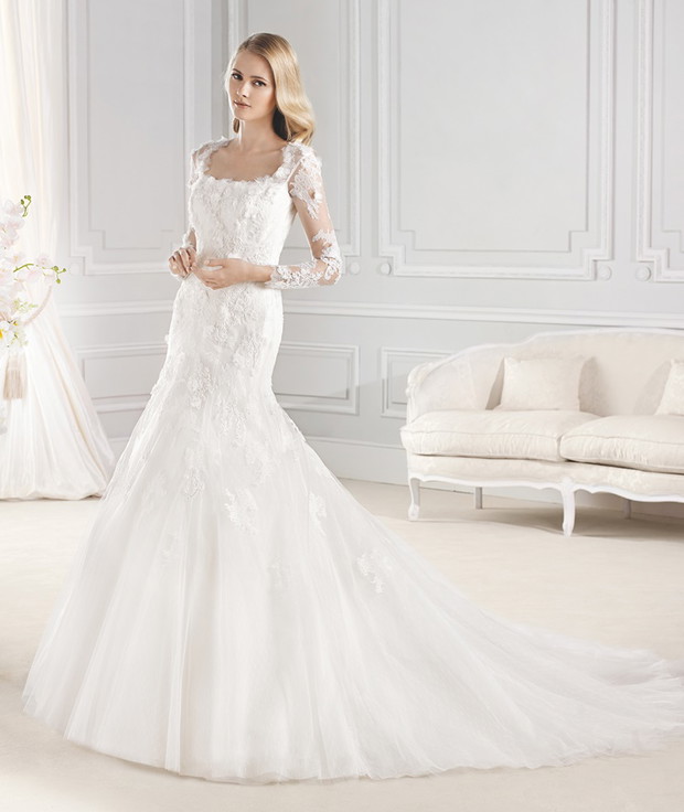 suknia ślubna La Sposa z rękawami
