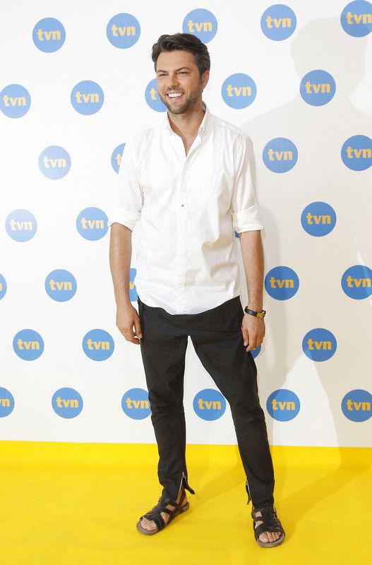 Olivier Janiak na konferencji TVN