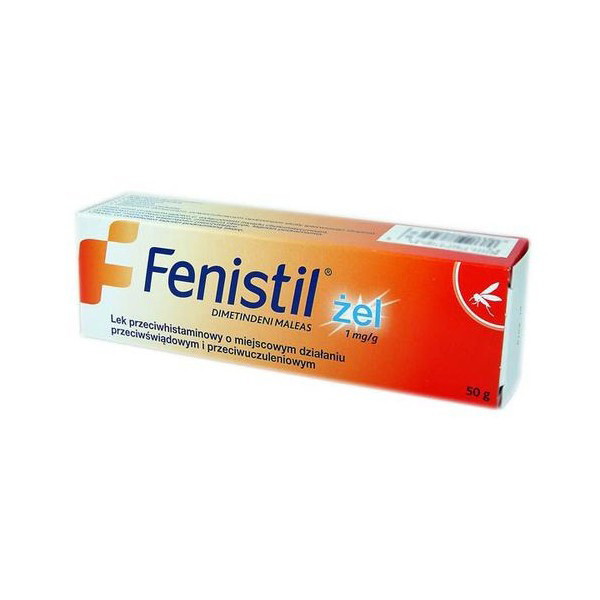 Na ugryzienia owadów i podrażnienia (np. Fenistil)