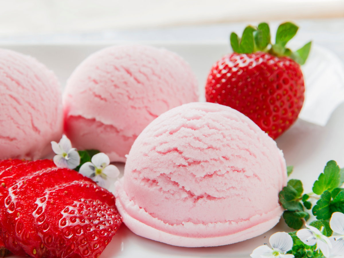 Fit lody truskawkowe