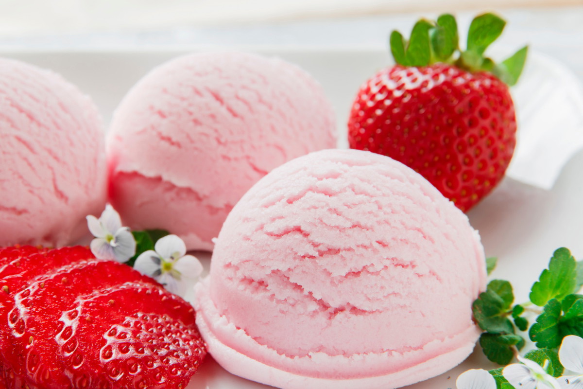Fit lody truskawkowe