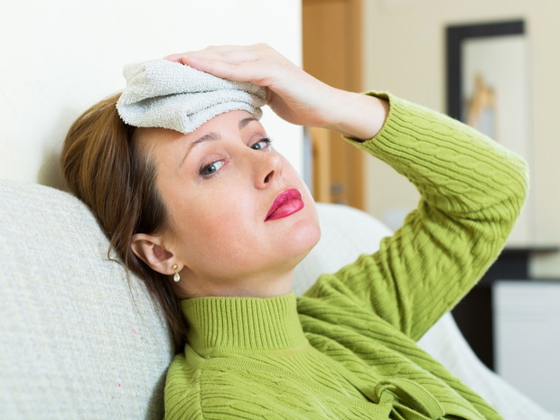 Sick woman